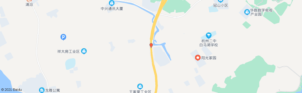 杭州时代大道南川路口_公交站地图_杭州公交_妙搜公交查询2025