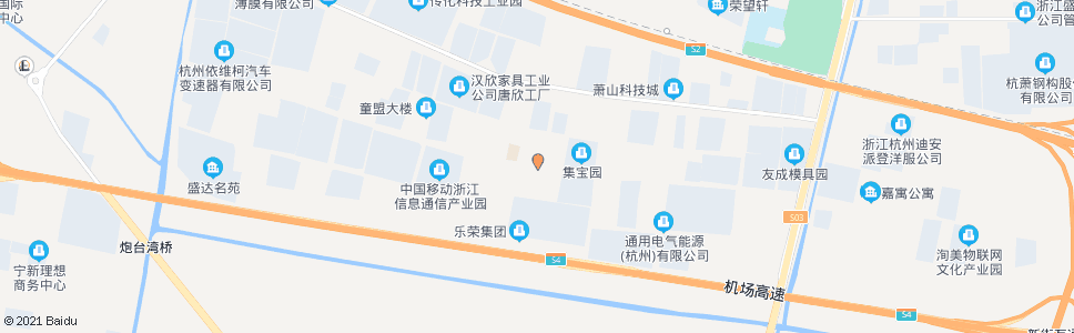 杭州鸿兴路高新八路口_公交站地图_杭州公交_妙搜公交查询2024