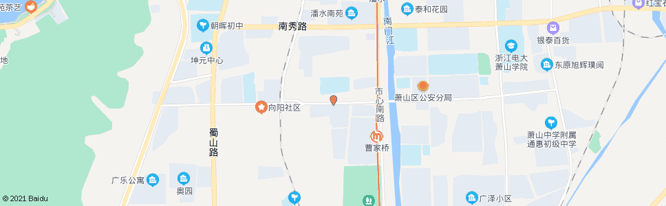 杭州晨晖路市心路口_公交站地图_杭州公交_妙搜公交查询2024