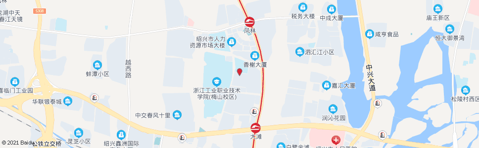 杭州钱清原料市场_公交站地图_杭州公交_妙搜公交查询2025