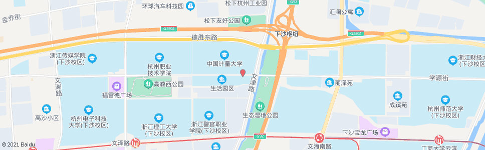 杭州学源街文津路口_公交站地图_杭州公交_妙搜公交查询2024