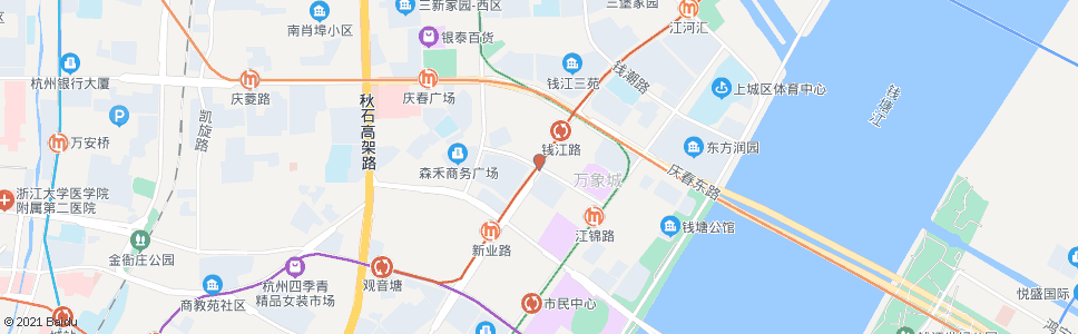 杭州钱江路江锦路口_公交站地图_杭州公交_妙搜公交查询2025