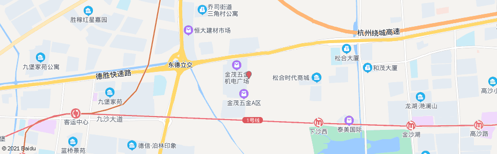 杭州月雅路德胜东路口_公交站地图_杭州公交_妙搜公交查询2024