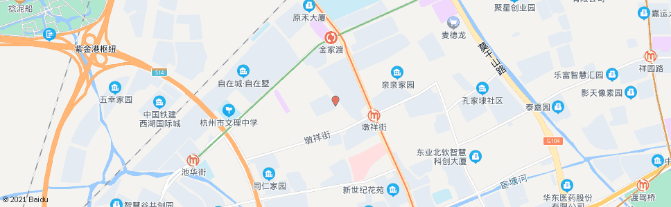 杭州墩池路荡鱼街口_公交站地图_杭州公交_妙搜公交查询2025