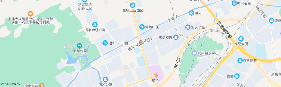 杭州星桥大道藕花洲大街口_公交站地图_杭州公交_妙搜公交查询2025