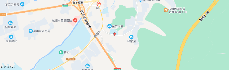 杭州杨梅山路屏基山路口_公交站地图_杭州公交_妙搜公交查询2024