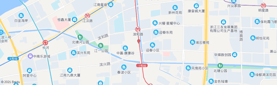 杭州江陵路江汉路口_公交站地图_杭州公交_妙搜公交查询2025