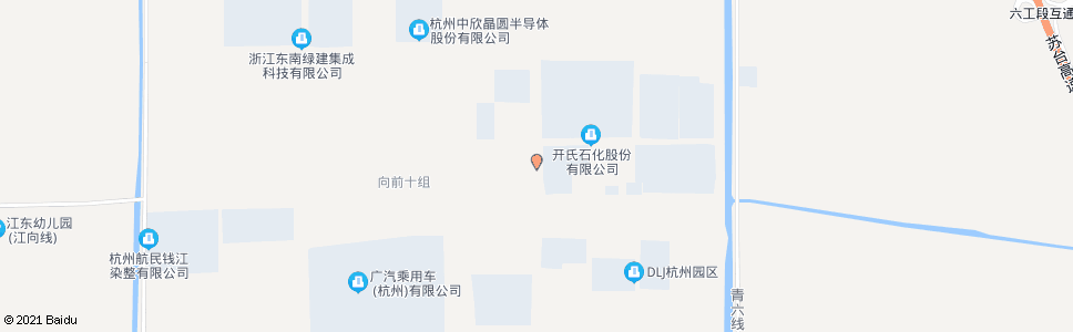 杭州青六北路江东六路口_公交站地图_杭州公交_妙搜公交查询2024