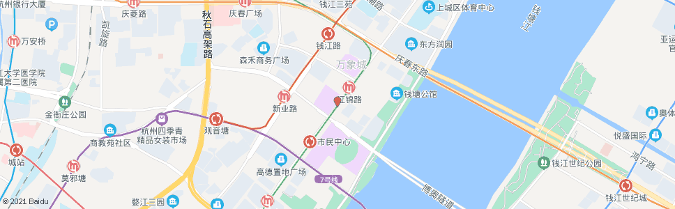 杭州富春路丹桂街口_公交站地图_杭州公交_妙搜公交查询2024