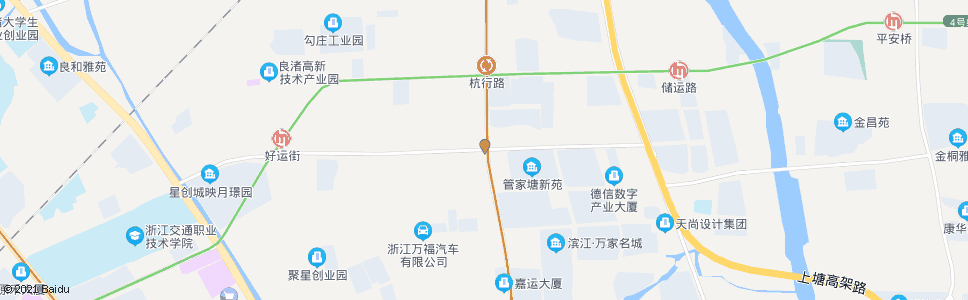 杭州勾运路杭行路口_公交站地图_杭州公交_妙搜公交查询2024