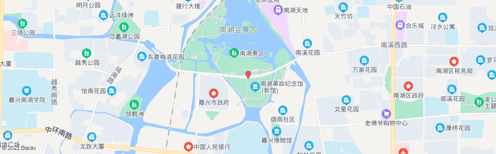 嘉兴南湖革命纪念馆北_公交站地图_嘉兴公交_妙搜公交查询2024