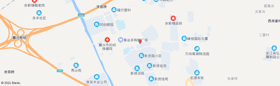 嘉兴余新镇中心小学_公交站地图_嘉兴公交_妙搜公交查询2025