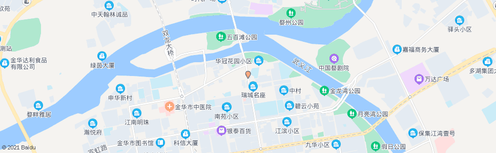 金华八一南街双溪西路_公交站地图_金华公交_妙搜公交查询2024