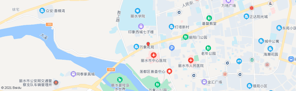 丽水三岩寺(中心医院)_公交站地图_丽水公交_妙搜公交查询2024