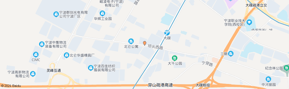 宁波坝头路钱塘江路口_公交站地图_宁波公交_妙搜公交查询2025