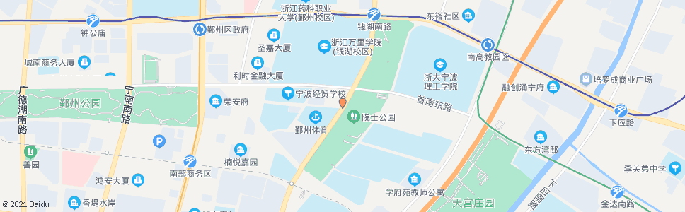 宁波钱湖南路文华路口_公交站地图_宁波公交_妙搜公交查询2024