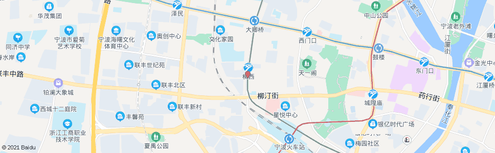 宁波柳西新村_公交站地图_宁波公交_妙搜公交查询2025