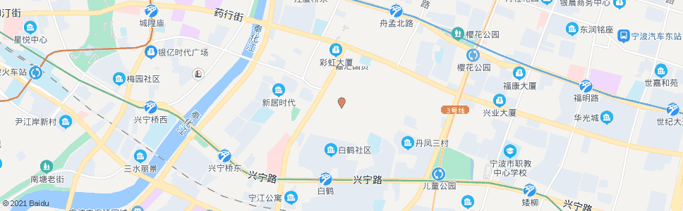 宁波荷花二村(市自来水总公司)_公交站地图_宁波公交_妙搜公交查询2025