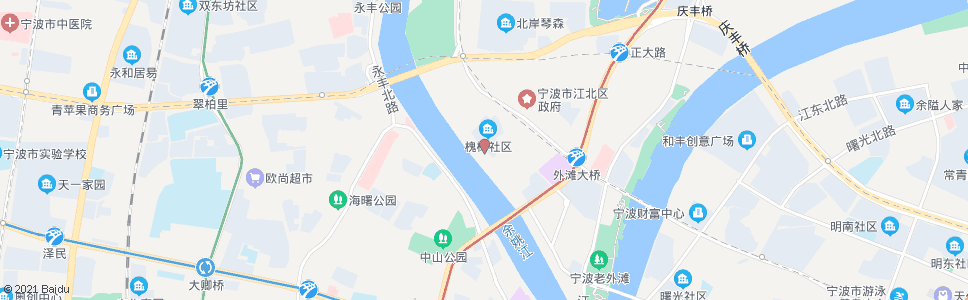 宁波槐树新村_公交站地图_宁波公交_妙搜公交查询2025