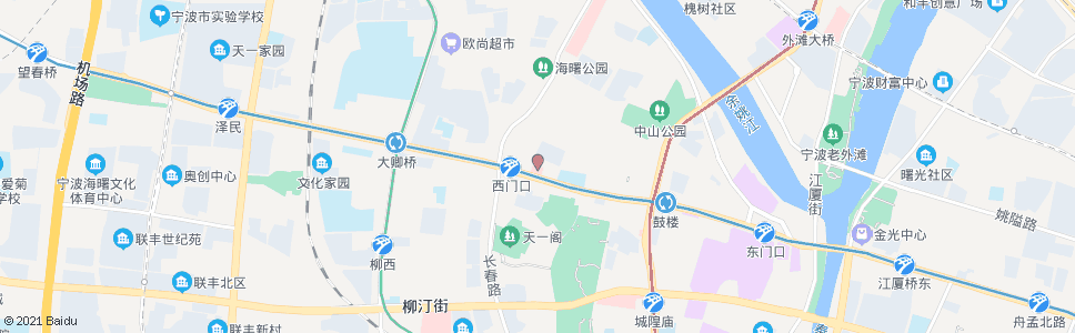 宁波西门口(眼病中心医院)_公交站地图_宁波公交_妙搜公交查询2025