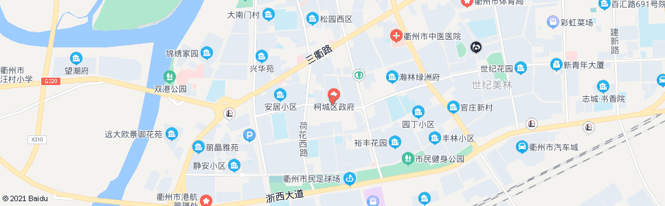 衢州人民医院(原人民医院后门)_公交站地图_衢州公交_妙搜公交查询2024