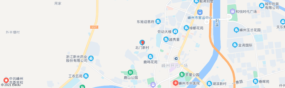 绍兴北门新村_公交站地图_绍兴公交_妙搜公交查询2025