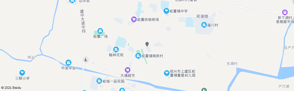 绍兴崧厦市场_公交站地图_绍兴公交_妙搜公交查询2025