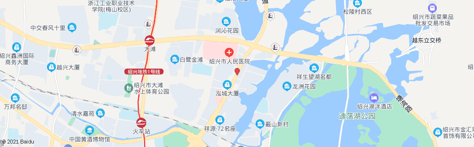 绍兴人民医院(乐苑新村)_公交站地图_绍兴公交_妙搜公交查询2025