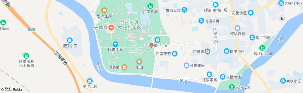 台州街心公园_公交站地图_台州公交_妙搜公交查询2025