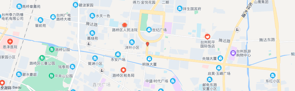 台州中医院(鑫都大酒店)_公交站地图_台州公交_妙搜公交查询2024