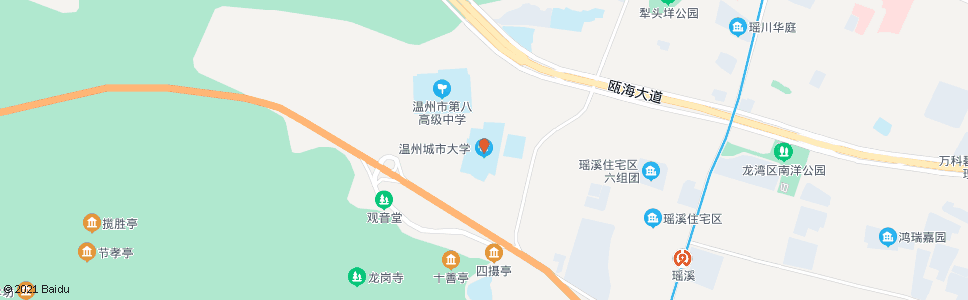 温州温州城市大学_公交站地图_温州公交_妙搜公交查询2024